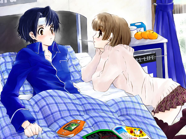 はーい、おねつはかりましょうねー。